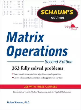 Schaum's Outline of Matrix Operations cover