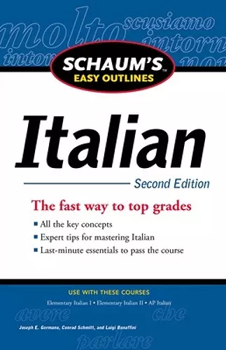 Schaum's Easy Outline of Italian, Second Edition cover