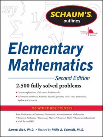 Schaum's Outline of Review of Elementary Mathematics cover