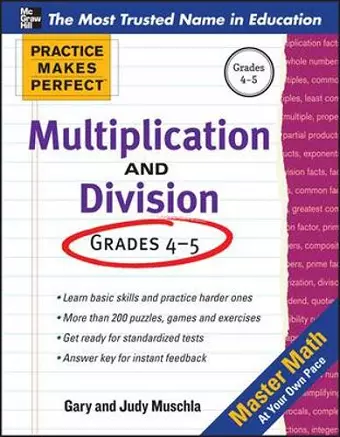 Practice Makes Perfect Multiplication and Division cover