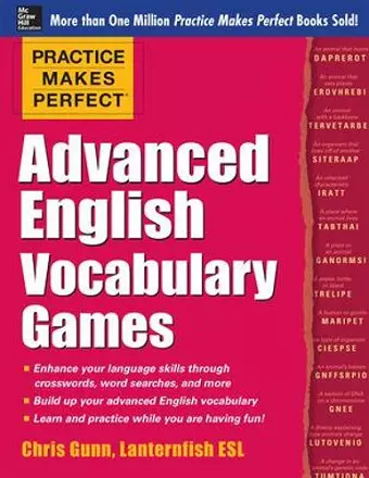 Practice Makes Perfect Advanced English Vocabulary Games cover