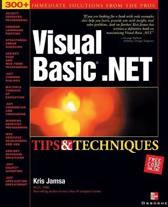 Visual Basic.NET Tips and Techniques cover