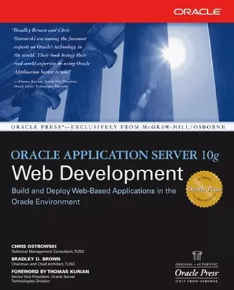 Oracle Application Server 10g Web Development cover