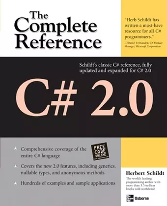 C# 2.0: The Complete Reference cover