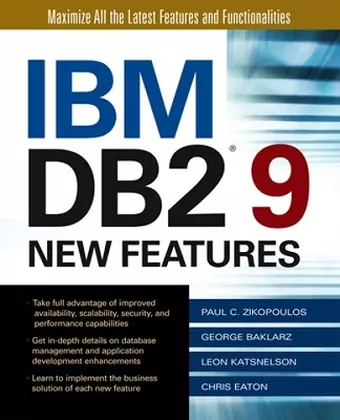 IBM DB2 9 New Features cover