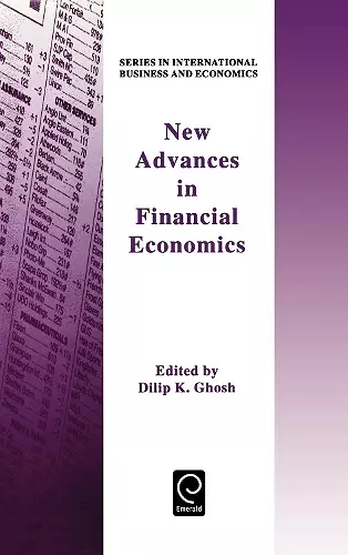 New Advances in Financial Economics cover