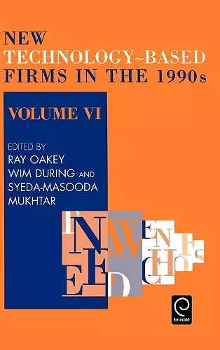 New Technology-based Firms in the 1990s cover