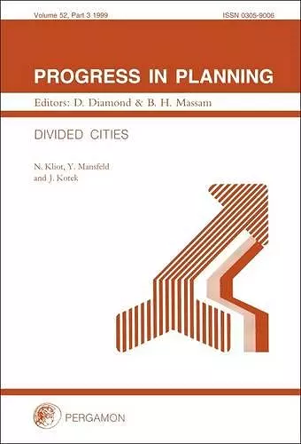 Progress in Planning, Volume 52 cover