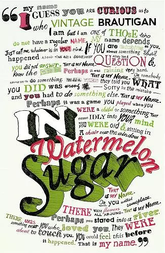 In Watermelon Sugar cover