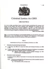 Criminal Justice Act 2003 cover