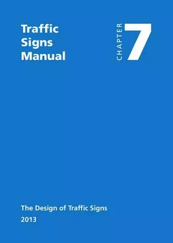 Traffic signs manual cover