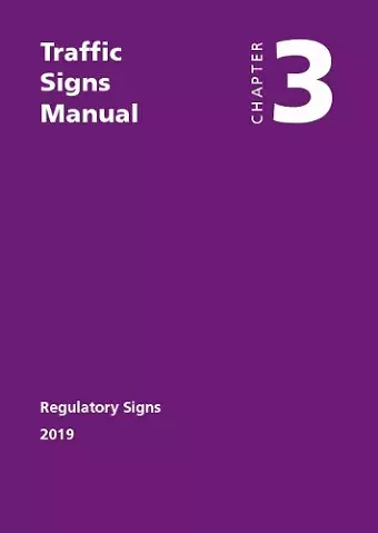 Traffic signs manual cover