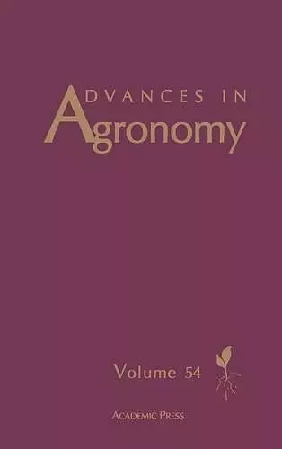 Advances in Agronomy cover