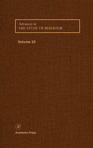 Advances in the Study of Behavior cover