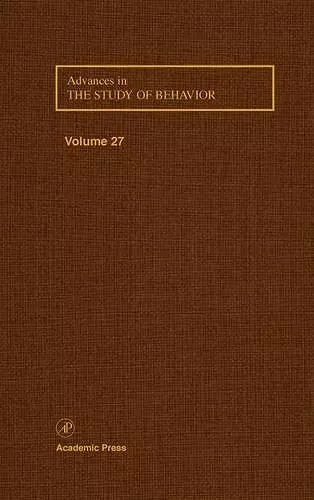 Advances in the Study of Behavior cover