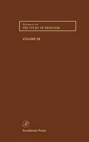 Advances in the Study of Behavior cover