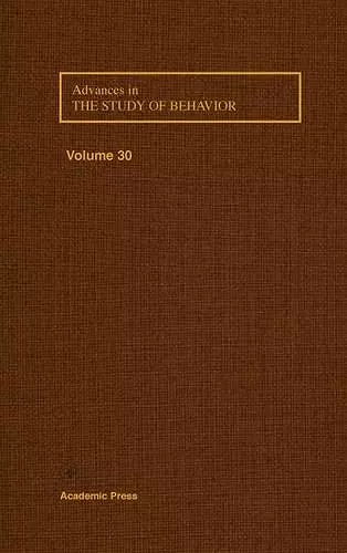 Advances in the Study of Behavior cover