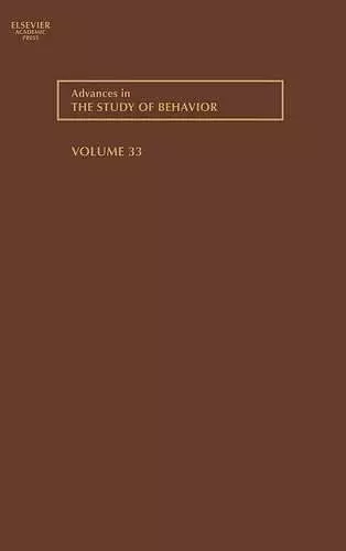 Advances in the Study of Behavior cover