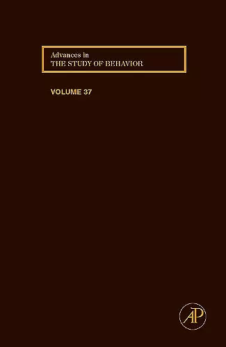 Advances in the Study of Behavior cover