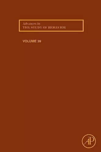 Advances in the Study of Behavior cover