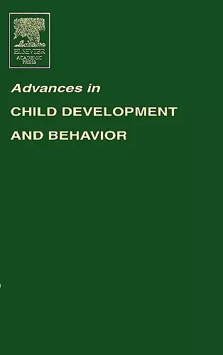 Advances in Child Development and Behavior cover