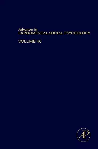 Advances in Experimental Social Psychology cover