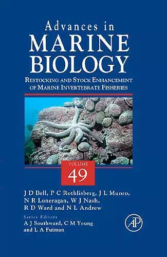 Restocking and Stock Enhancement of Marine Invertebrate Fisheries cover
