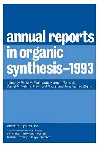 Annual Reports in Organic Synthesis 1993 cover