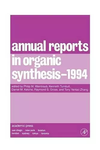 Annual Reports in Organic Synthesis 1994 cover