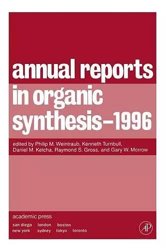 Annual Reports in Organic Synthesis 1996 cover