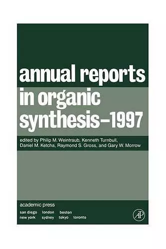 Annual Reports in Organic Synthesis 1997 cover