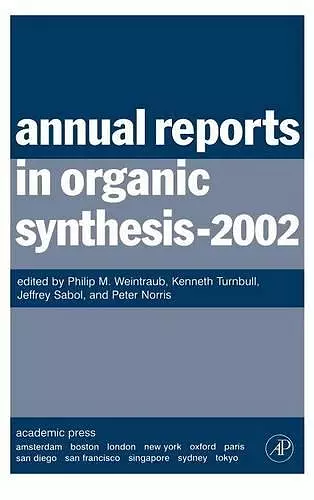 Annual Reports in Organic Synthesis (2002) cover