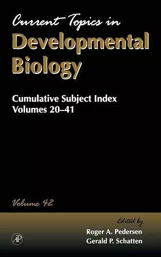Cumulative Subject Index cover