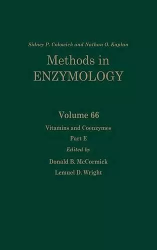 Vitamins and Coenzymes, Part E cover