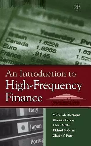 An Introduction to High-Frequency Finance cover