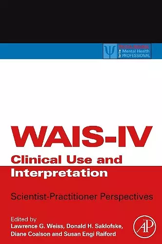 WAIS-IV Clinical Use and Interpretation cover