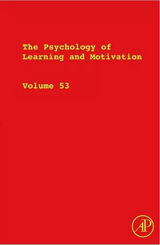 The Psychology of Learning and Motivation cover