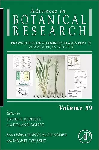 Biosynthesis of Vitamins in Plants Part B cover