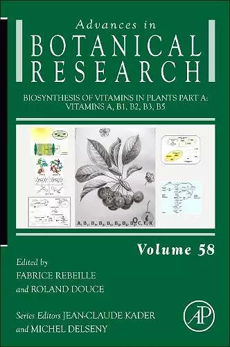 Biosynthesis of Vitamins in Plants Part A cover