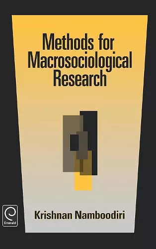 Methods for Macrosociological Research cover