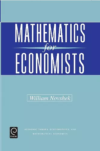 Mathematics for Economists cover