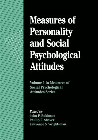 Measures of Personality and Social Psychological Attitudes cover