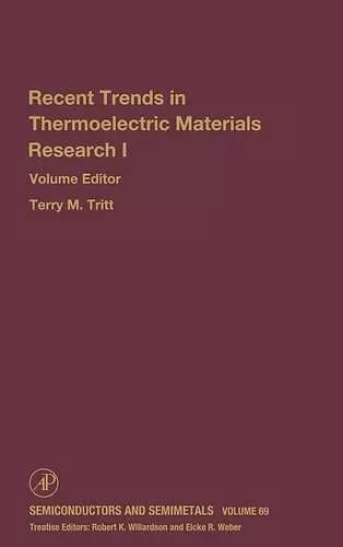 Advances in Thermoelectric Materials I cover