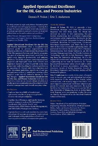 Applied Operational Excellence for the Oil, Gas, and Process Industries cover