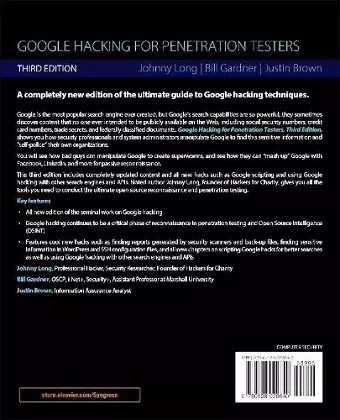 Google Hacking for Penetration Testers cover