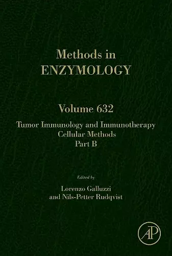 Tumor Immunology and Immunotherapy - Cellular Methods Part B cover