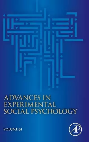 Advances in Experimental Social Psychology cover