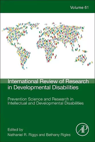 Prevention Science and Research in Intellectual and Developmental Disabilities cover