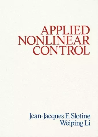 Applied Nonlinear Control cover