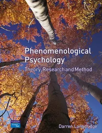 Phenomenological Psychology cover